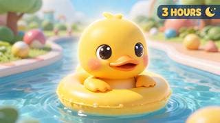 Baby Duckling Nursery Rhymes at the Water Park ♥ Mozart Brahms Lullaby ♫ Babies Fall Asleep Quickly