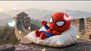 Baby Spider Man Sleep Music at the Great Wall of China 💤 Mozart & Brahms Lullabies